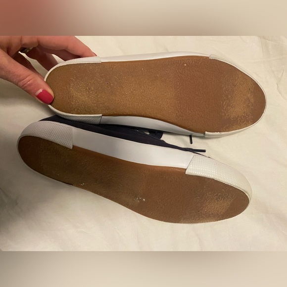 NWOT Old Navy Blue Canvas Sneakers - Picture 2 of 2